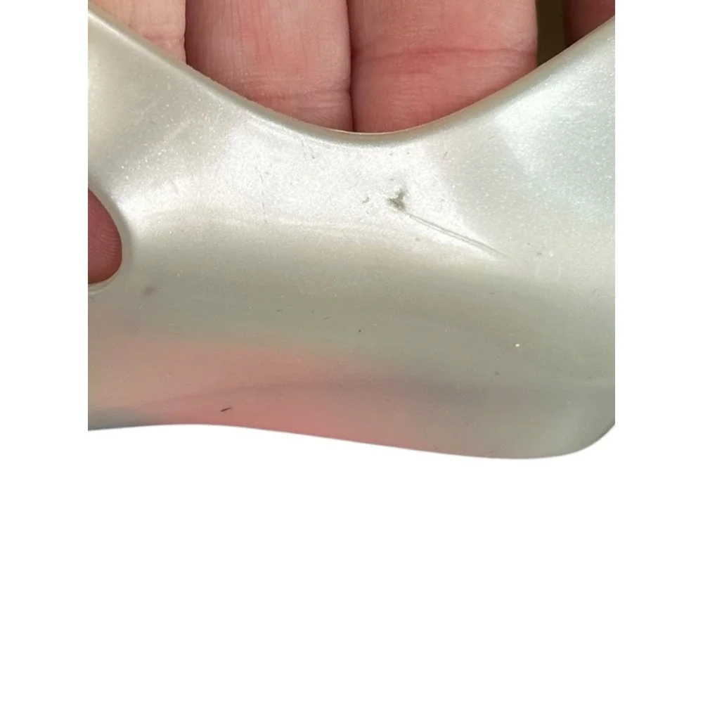 Mini Melissa Ultragirl Princess Jelly Shoes Beige With Pink Bow Size 3/4 Baby